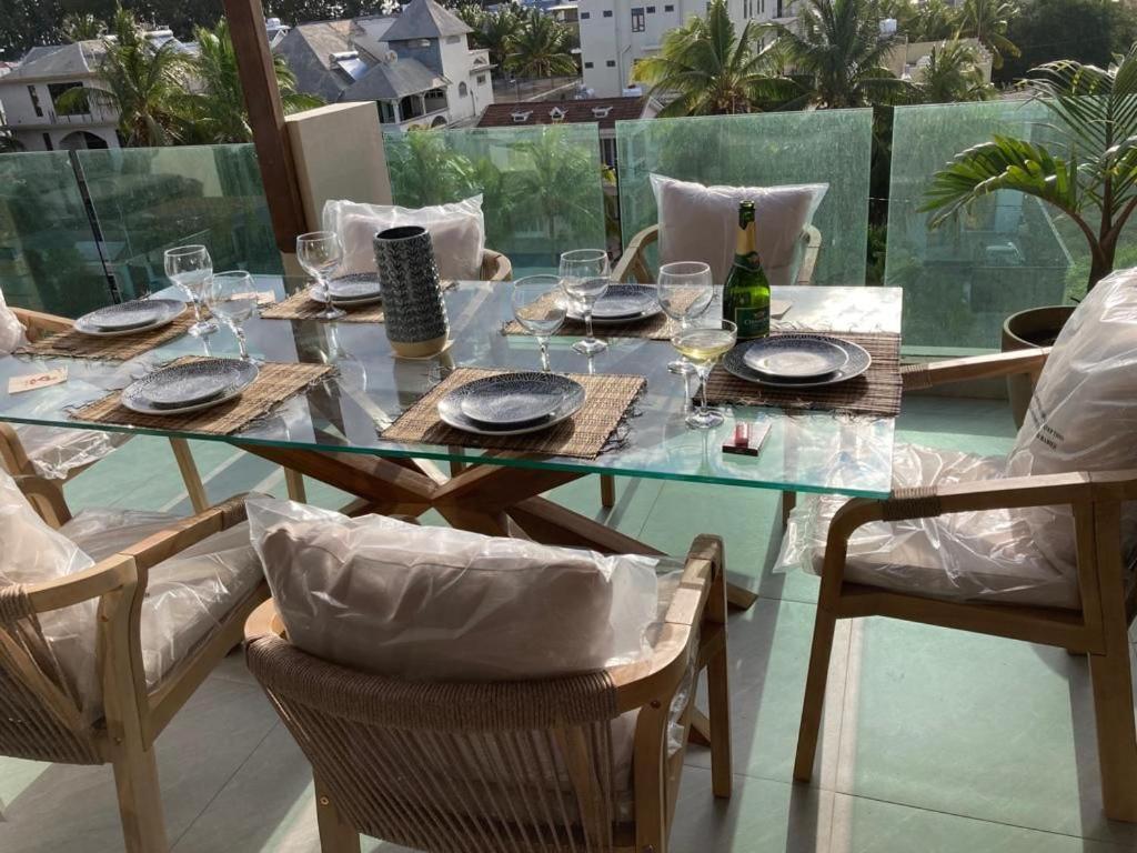 Splendide Penthouse Vue Mer A 5 Mn A Pied De La Plage Flic-en-Flacq Екстериор снимка