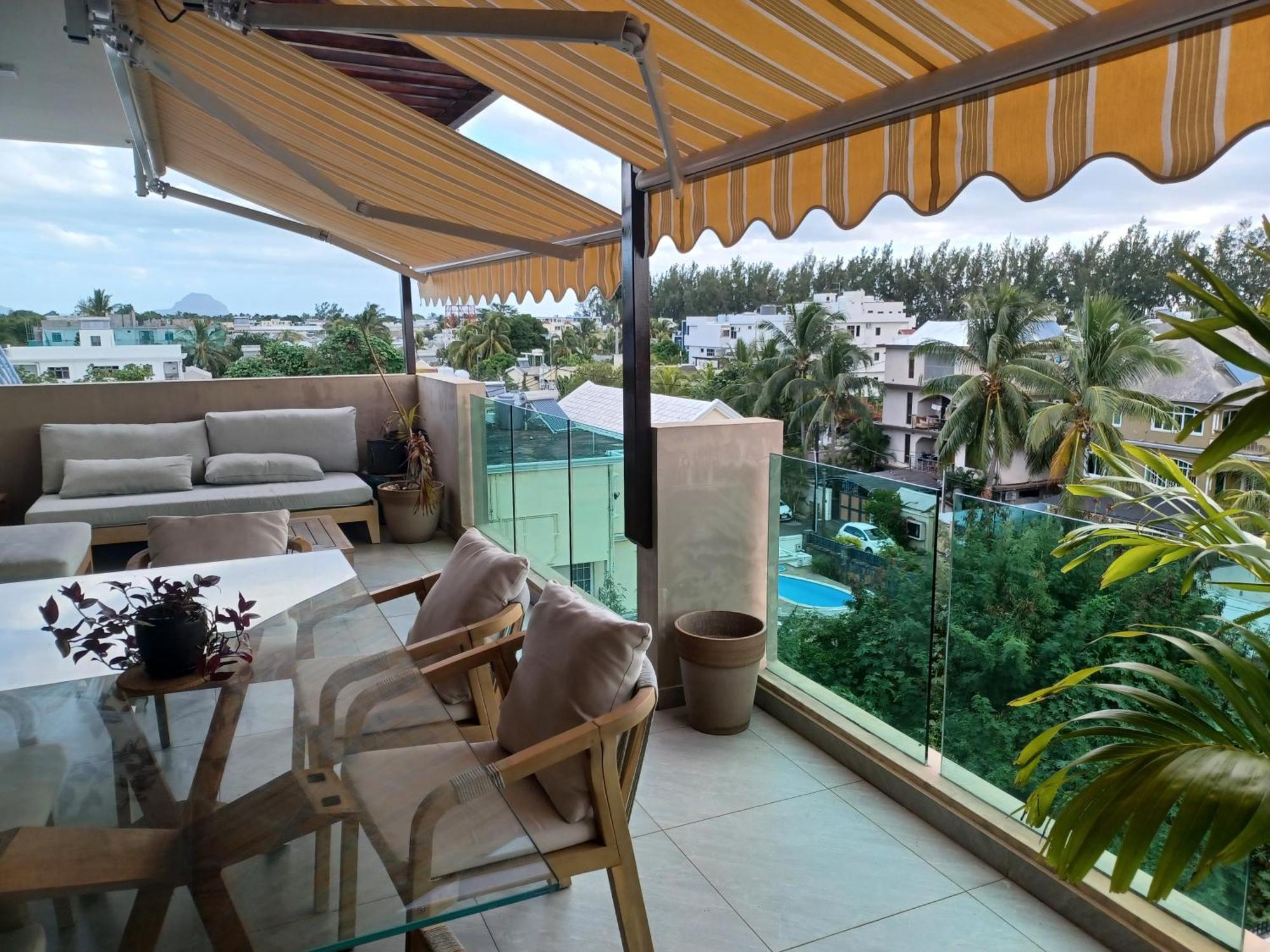 Splendide Penthouse Vue Mer A 5 Mn A Pied De La Plage Flic-en-Flacq Екстериор снимка